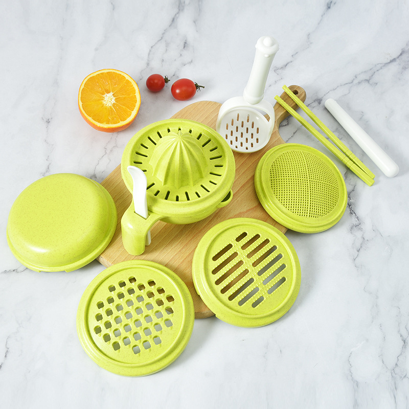 Baby Food Cooking Set - ชุดเครื่องมือสำหรับเด็กอุปกรณ์ทำอาหารเสริมสำหรับเด็กเครื่องบดอาหารเด็กด้วยมือ