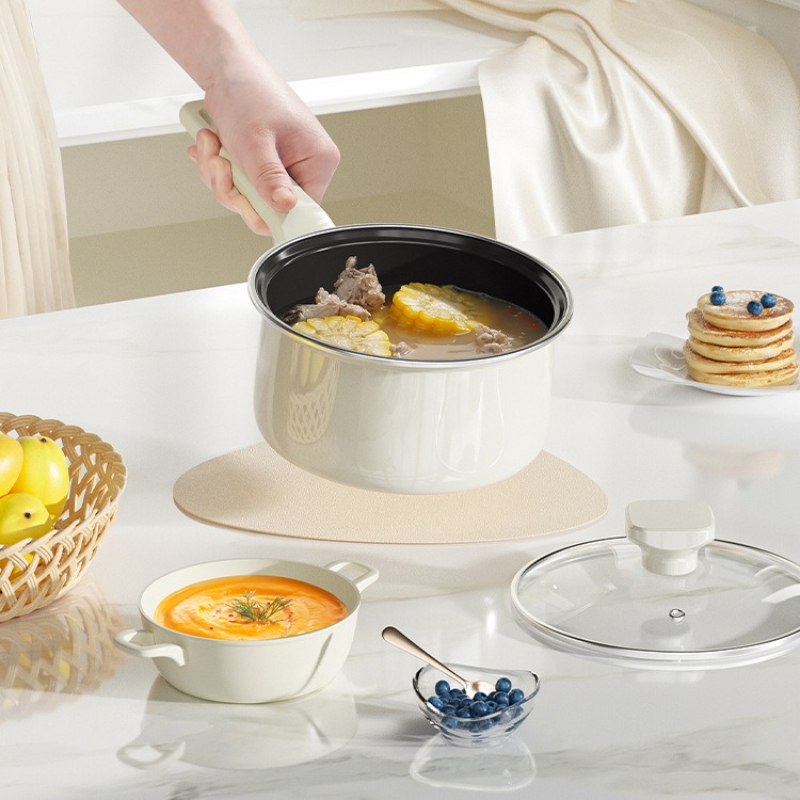 Baby Food Instant - หม้อนมเซรามิกระดับไฮเอนด์, หม้ออาหารเด็ก, หม้อบะหมี่กึ่งสําเร็จรูปเฉพาะ, หม้อซุปเคลือบฟันมูลค่าสูง, กระทะไม่ติดเคลือบผิว