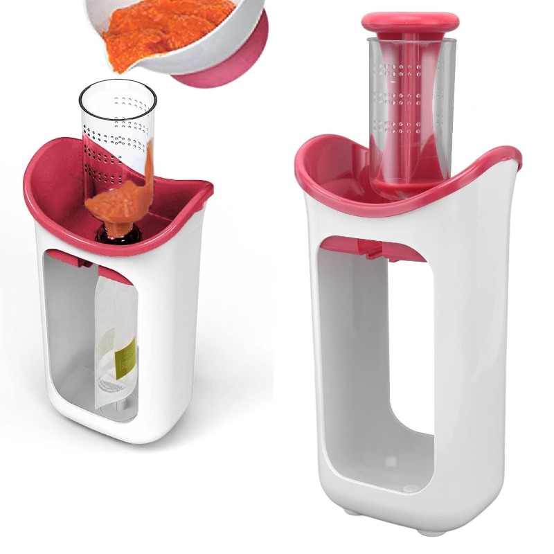Baby Food Packaging - เครื่องบดอาหารเด็กพร้อมถุงเก็บอาหาร 10 ชิ้น เครื่องบีบอาหารสำหรับทารกแรกเกิด ภาชนะเก็บผลไม้ เครื่องบดอาหารเด็ก