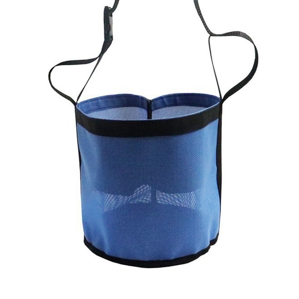 Mesh Feeder Bag - ถุงใส่อาหารม้าป้องกันการรั่วซึมหลากสี พร้อมตาข่ายปรับระดับได้ ถุงใส่หญ้าแห้งแบบระบายอากาศ ปากถุงยืดหยุ่น สำหรับดูแลม้า