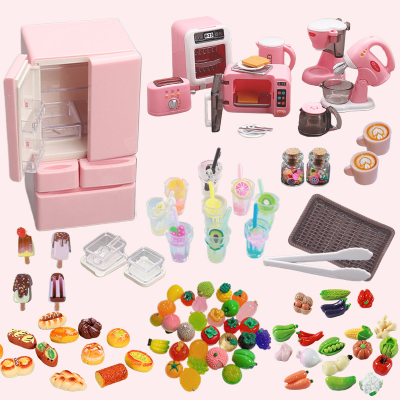 Baby Food Cooking Set - ชุดของเล่นครัวเด็ก ตู้เย็น ชุดทำอาหารเล่น ของเล่นบ้านตุ๊กตา ชุดเครื่องครัว ของเล่นอาหารจำลอง
