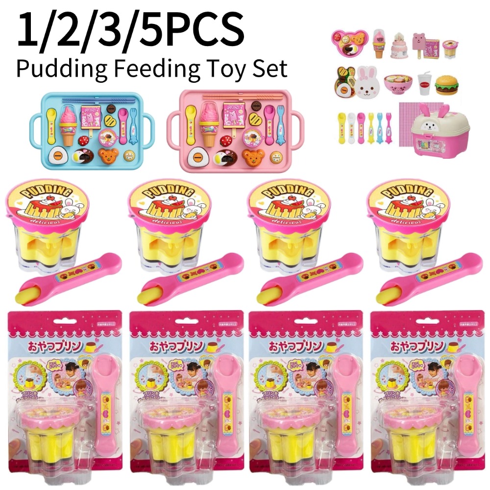 Baby Food Cooking Set - ชุดของเล่นทำอาหารพร้อมช้อนวิเศษ ของเล่นจำลองอาหารสำหรับเด็ก ของเล่นบทบาทสมมติ ของขวัญสำหรับเด็กผู้หญิง