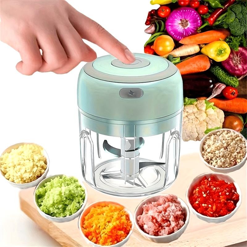 Veggie Baby Food - เครื่องบดกระเทียมไฟฟ้าแบบชาร์จไฟได้ผ่านพอร์ต Mini USB สำหรับครัว อาหารเด็ก ผัก