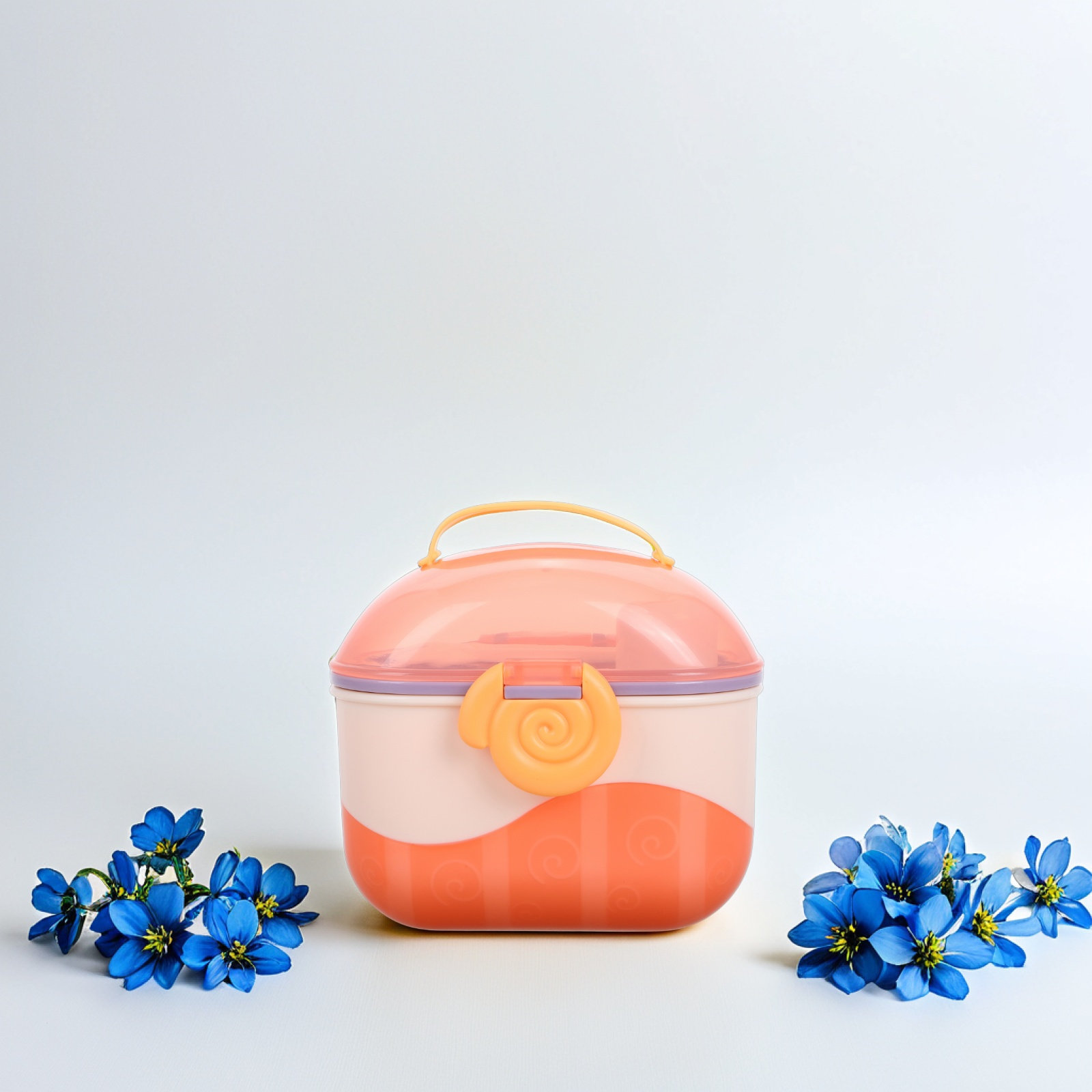 Baby Food On The Go - กล่องแบ่งนมผงพกพาสำหรับเด็ก พร้อมฝาปิดสนิท กล่องเก็บอาหารสำหรับเดินทาง กล่องแบ่งนมผงสำหรับพกพา
