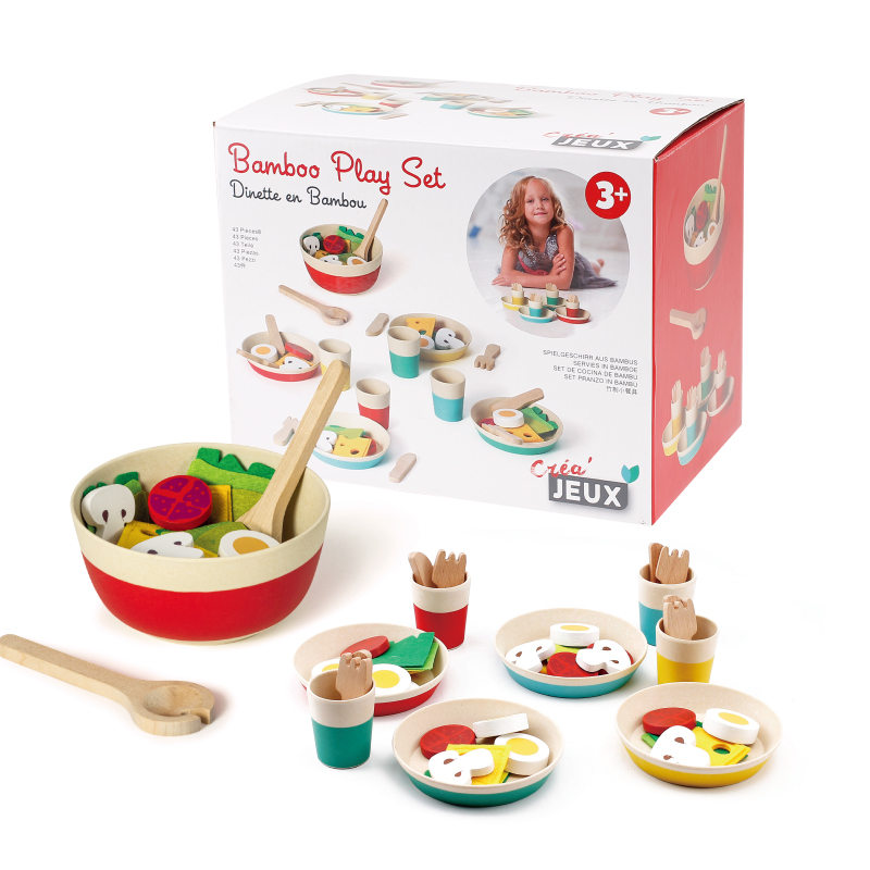Baby Food Cooking Set - Mother Garden จําลองของเล่นครัวมีดไม้ชามส้อมจําลองสลัดอาหารเกมทําอาหาร Early Education ของขวัญเด็กทารก