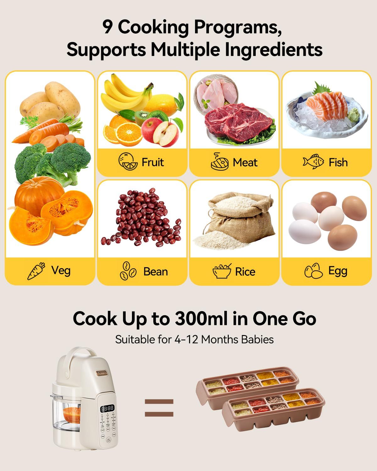 เครื่องทำอาหารเด็ก 9 in 1, เคร - Baby Food Maker And Steamer บทวิจารณ์และราคา
