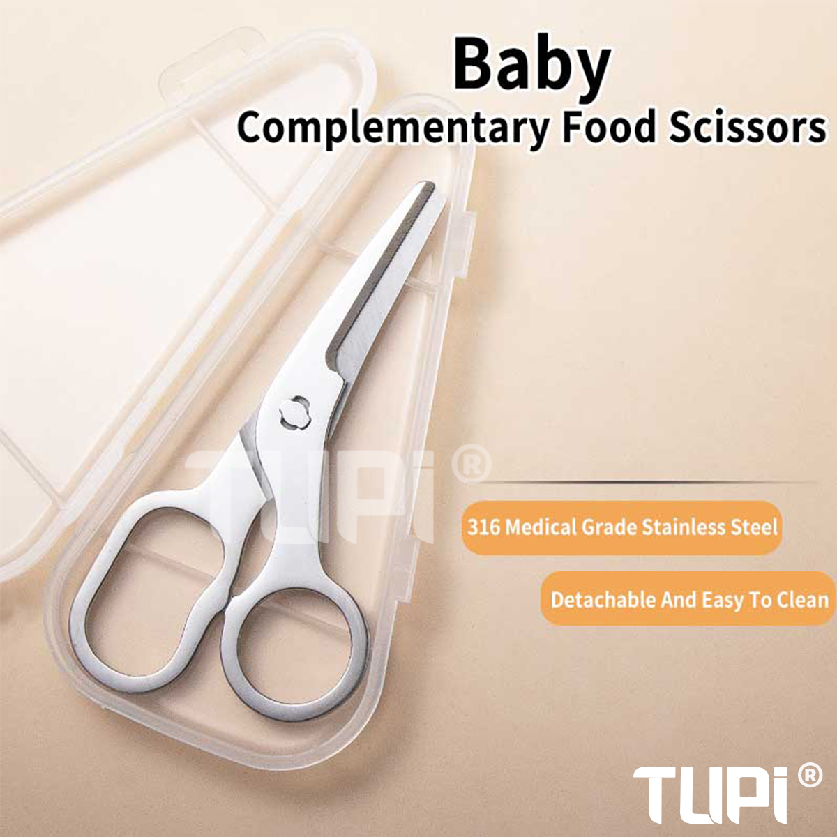 กรรไกรทำอาหารเด็ก TUPI ใบมีดถอ - Veggie Baby Food บทวิจารณ์และราคา