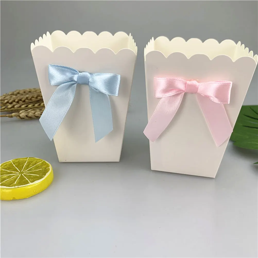 12 ชิ้นโบว์สีชมพูกล่อง Popcorn - Baby Food Packaging บทวิจารณ์และราคา