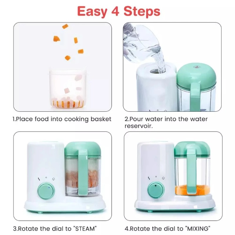 เครื่องทำอาหารเสริมสำหรับเด็กท - Baby Food Maker And Steamer บทวิจารณ์และราคา