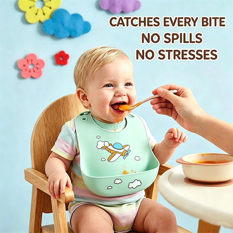 ผ้ากันเปื้อนซิลิโคนสำหรับเด็ก  - Feeding Baby Food บทวิจารณ์และราคา