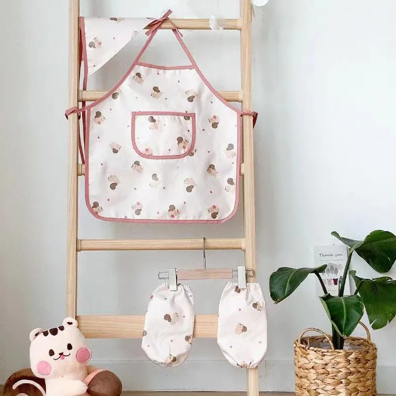 น่ารักการ์ตูนเด็กผ้ากันเปื้อนแ - Baby Food Cooking Set บทวิจารณ์และราคา