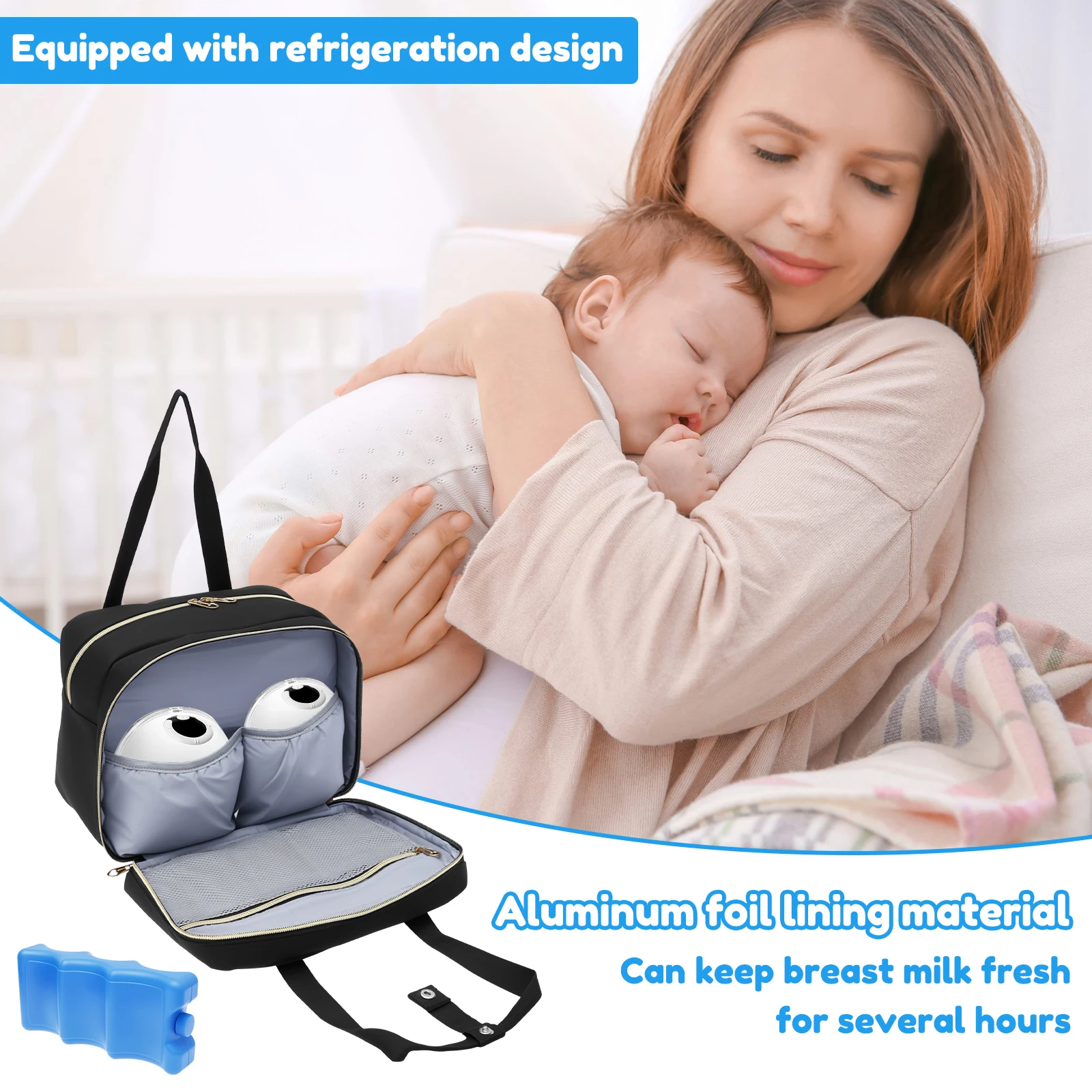 กระเป๋าเก็บน้ำนมแม่พร้อมแผ่นน้ - Baby Food Equipment บทวิจารณ์และราคา