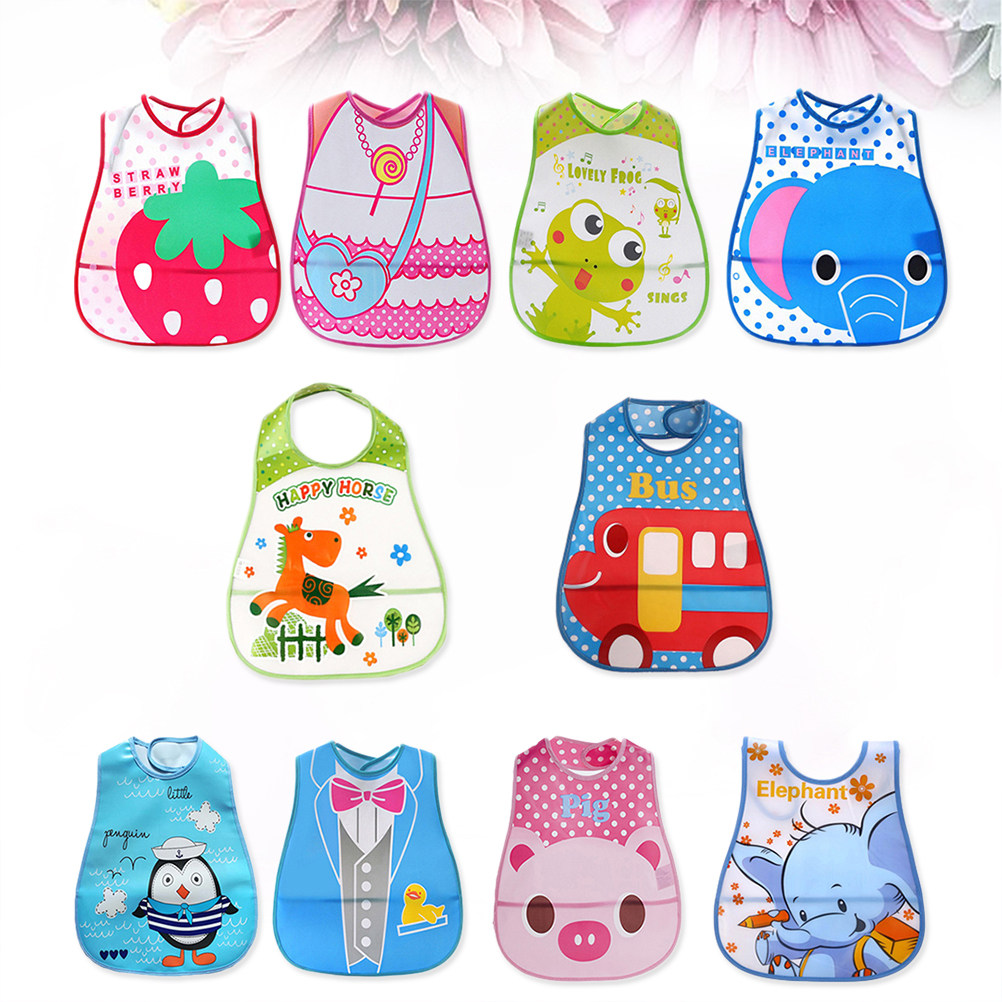ผ้ากันเปื้อนเด็ก 10 ชิ้น ผ้ากั - Feeding Baby Food บทวิจารณ์และราคา