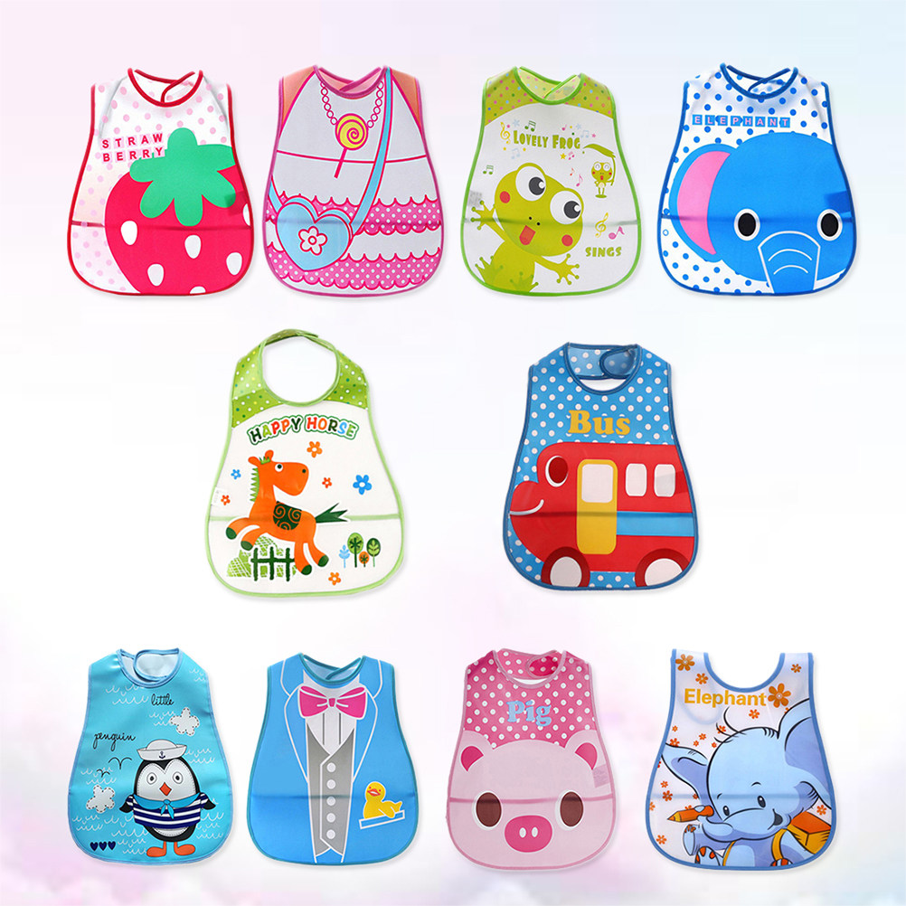 ผ้ากันเปื้อนเด็ก 10 ชิ้น ผ้ากั - Feeding Baby Food บทวิจารณ์และราคา