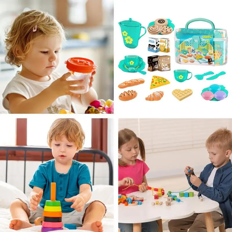ชุดน้ำชาของเล่นสำหรับเด็กผู้หญ - Baby Food Cooking Set บทวิจารณ์และราคา