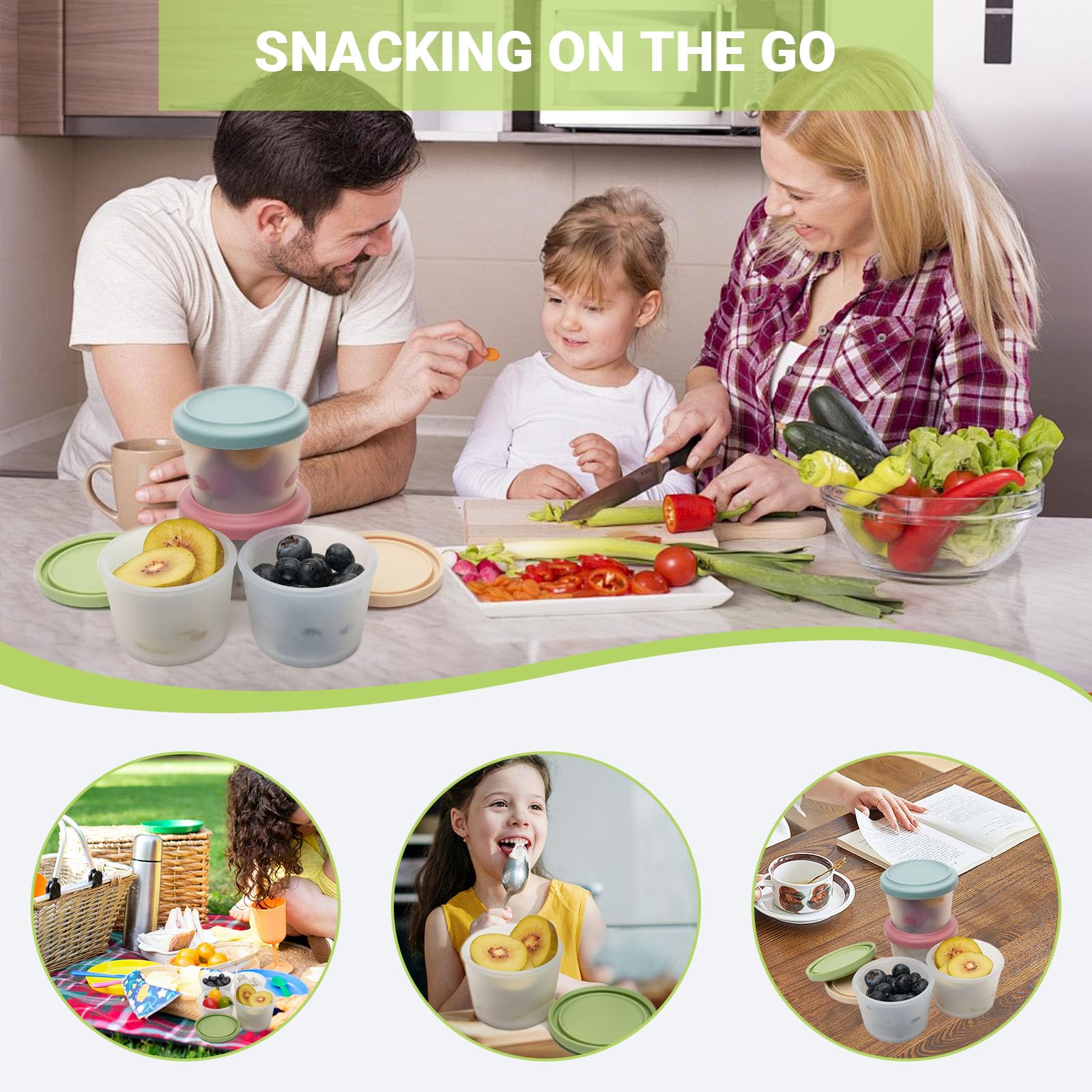 ภาชนะใส่อาหารเด็กทำจากซิลิโคนเ - Baby Food Container บทวิจารณ์และราคา
