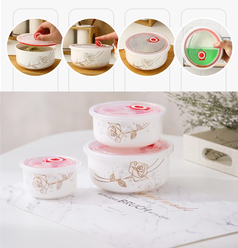 สามชิ้นชุด,Fine กระเบื้องจีนกล - Baby Food Container บทวิจารณ์และราคา
