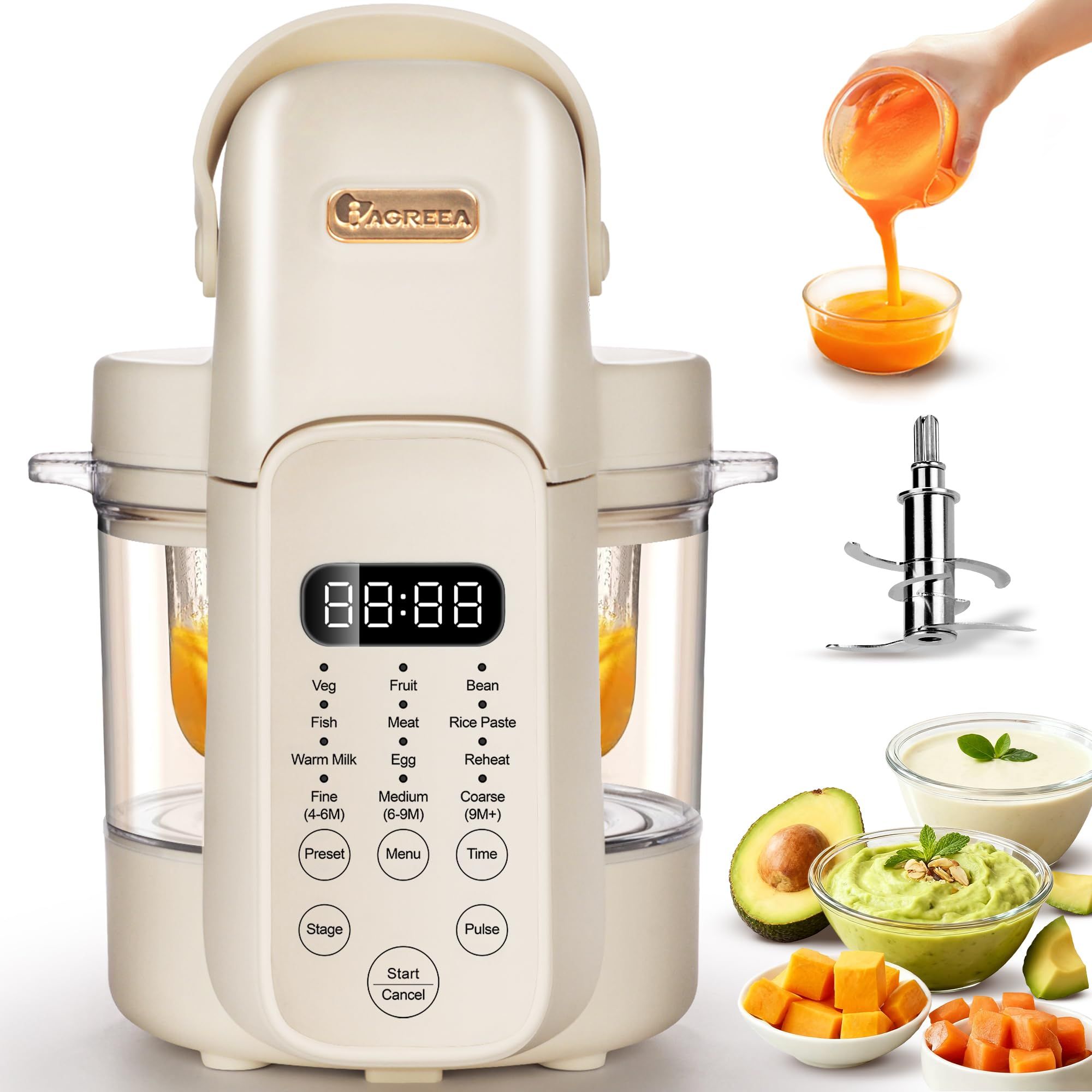 เครื่องทำอาหารเด็ก 9 in 1, เคร - Baby Food Maker And Steamer บทวิจารณ์และราคา