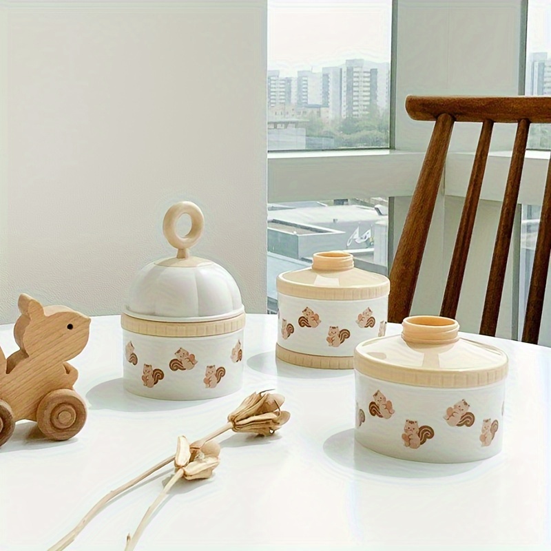 กล่องแบ่งนมผงเด็ก 3 ชั้น ลายกา - Baby Food On The Go บทวิจารณ์และราคา