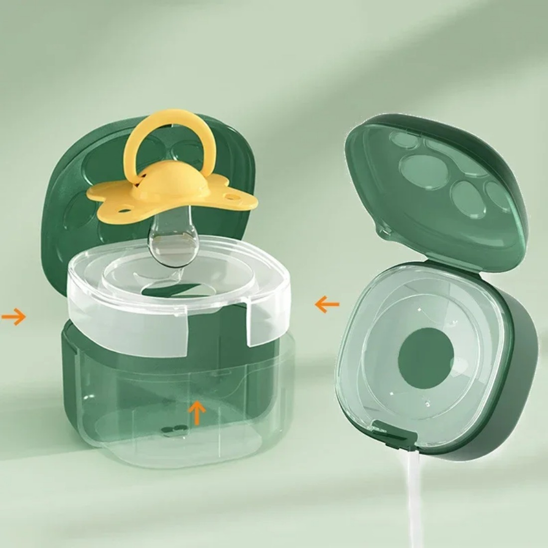 ซิลิโคนเกรดอาหาร Pacifier กล่อ - Baby Food Container บทวิจารณ์และราคา