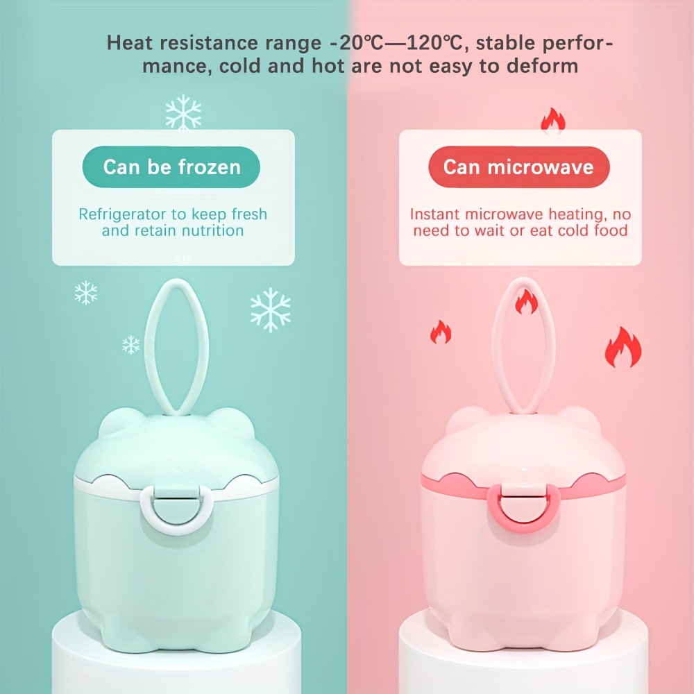 กล่องนมผงสี่ชั้นแบบพกพา 1 ชิ้น - Baby Food Equipment บทวิจารณ์และราคา