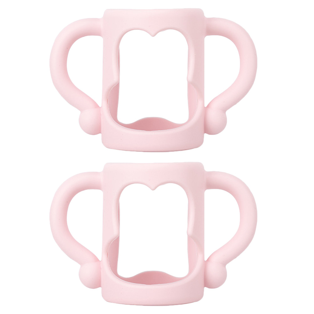 2 ชิ้น ที่จับขวดนมซิลิโคนเกรดอ - Feeding Baby Food บทวิจารณ์และราคา