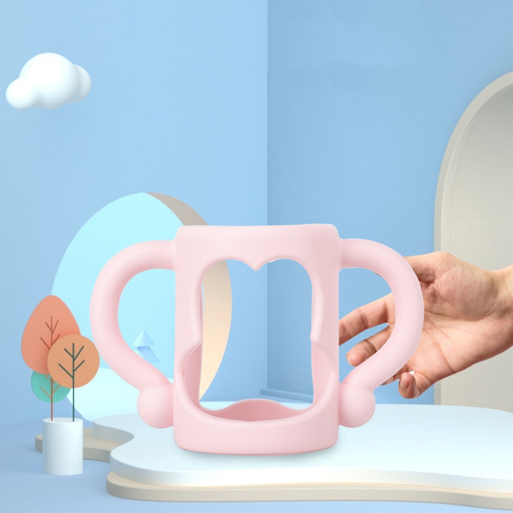 2 ชิ้น ที่จับขวดนมซิลิโคนเกรดอ - Feeding Baby Food บทวิจารณ์และราคา