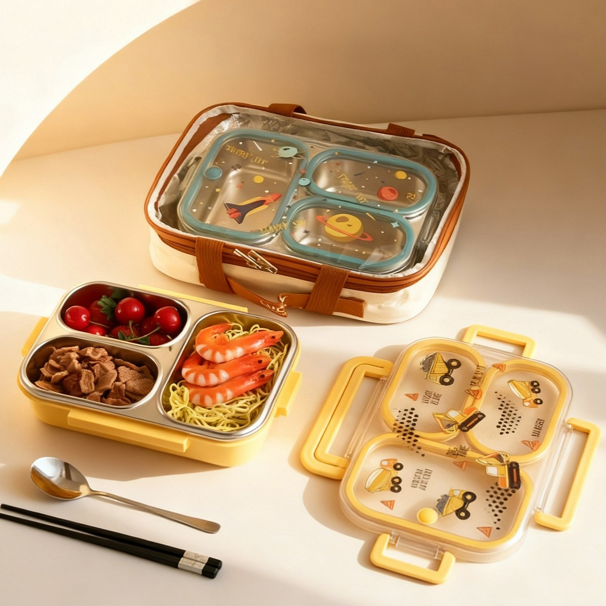 กล่องอาหารกลางวันเด็กขนาดใหญ่ล - Baby Food Container บทวิจารณ์และราคา